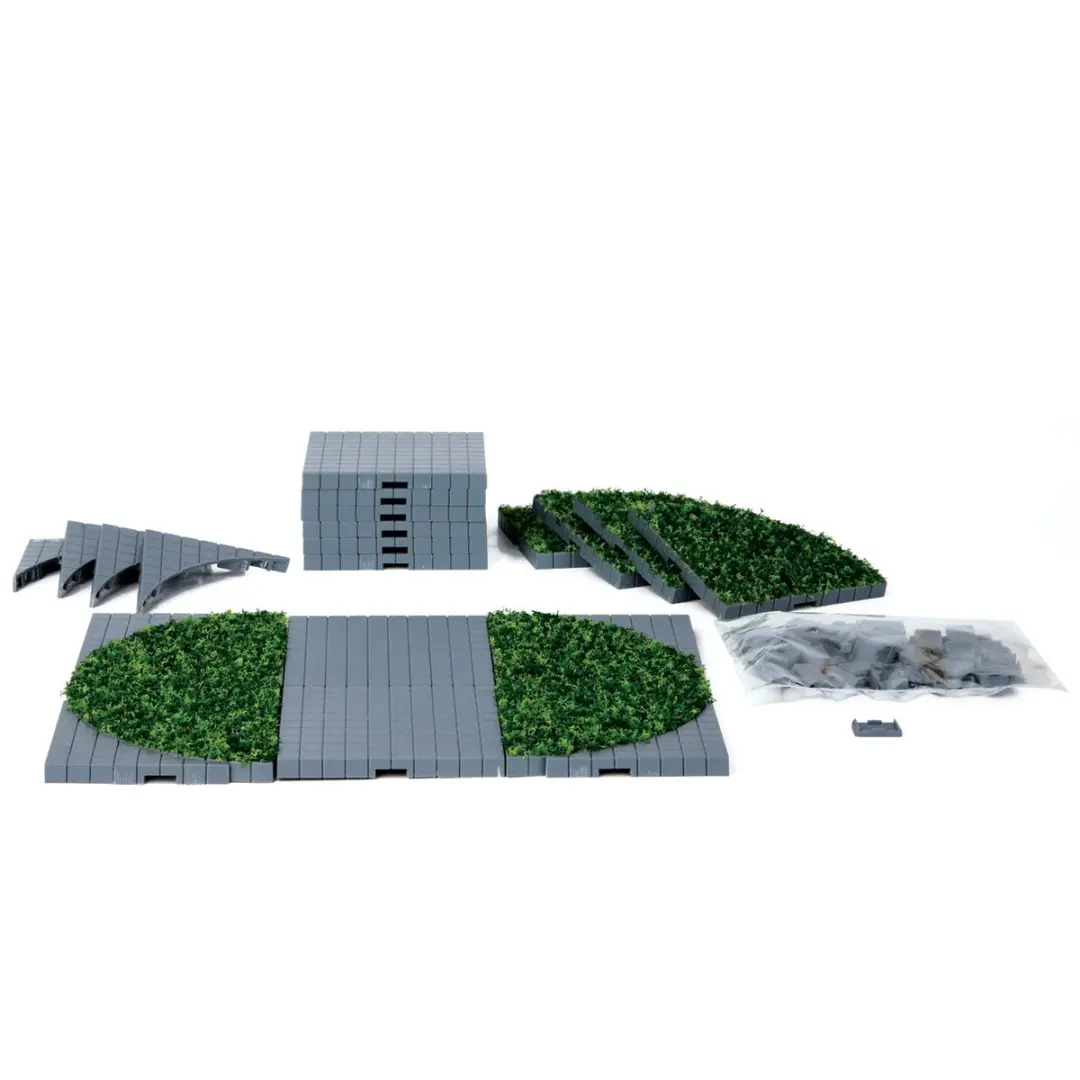 Lemax Plaza System - 24 Stuks (Round Grass)
