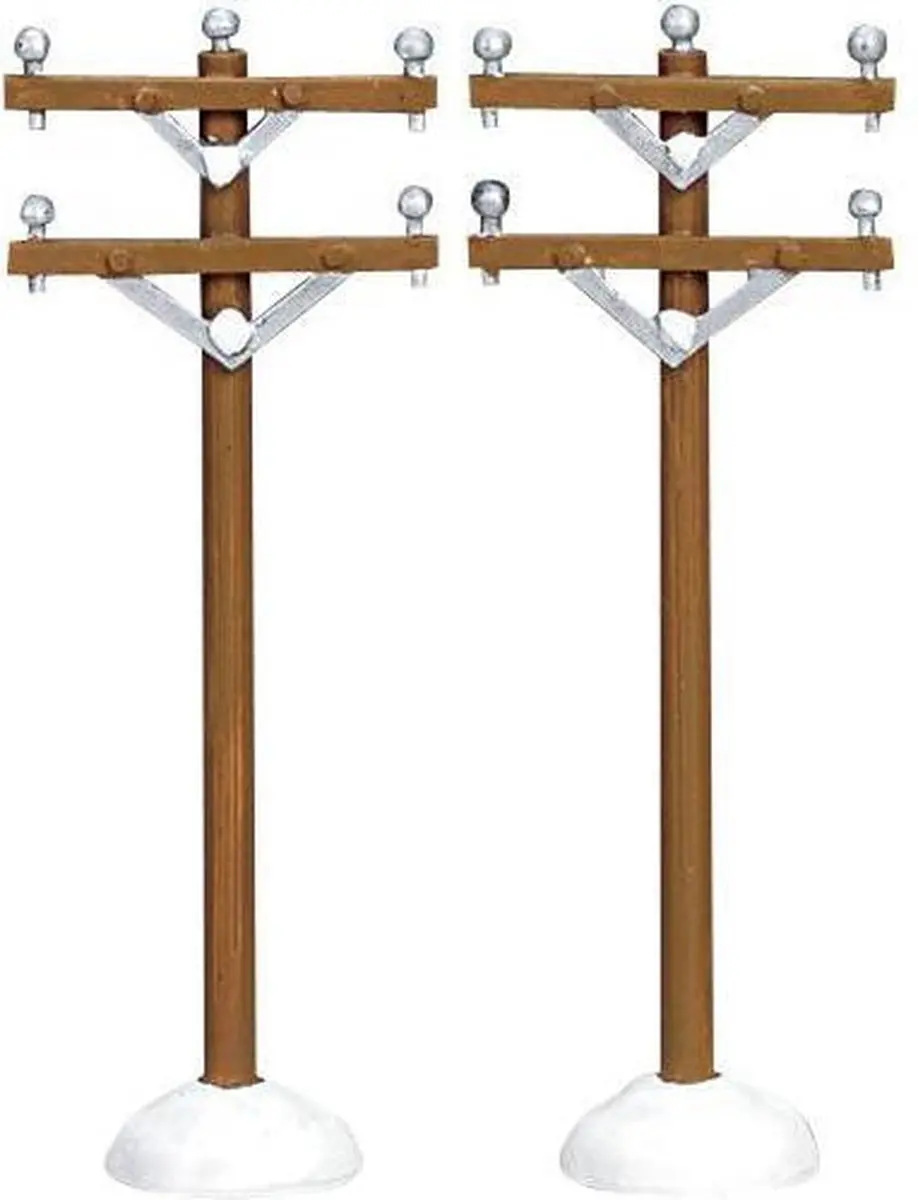 Lemax Telephone Poles Set