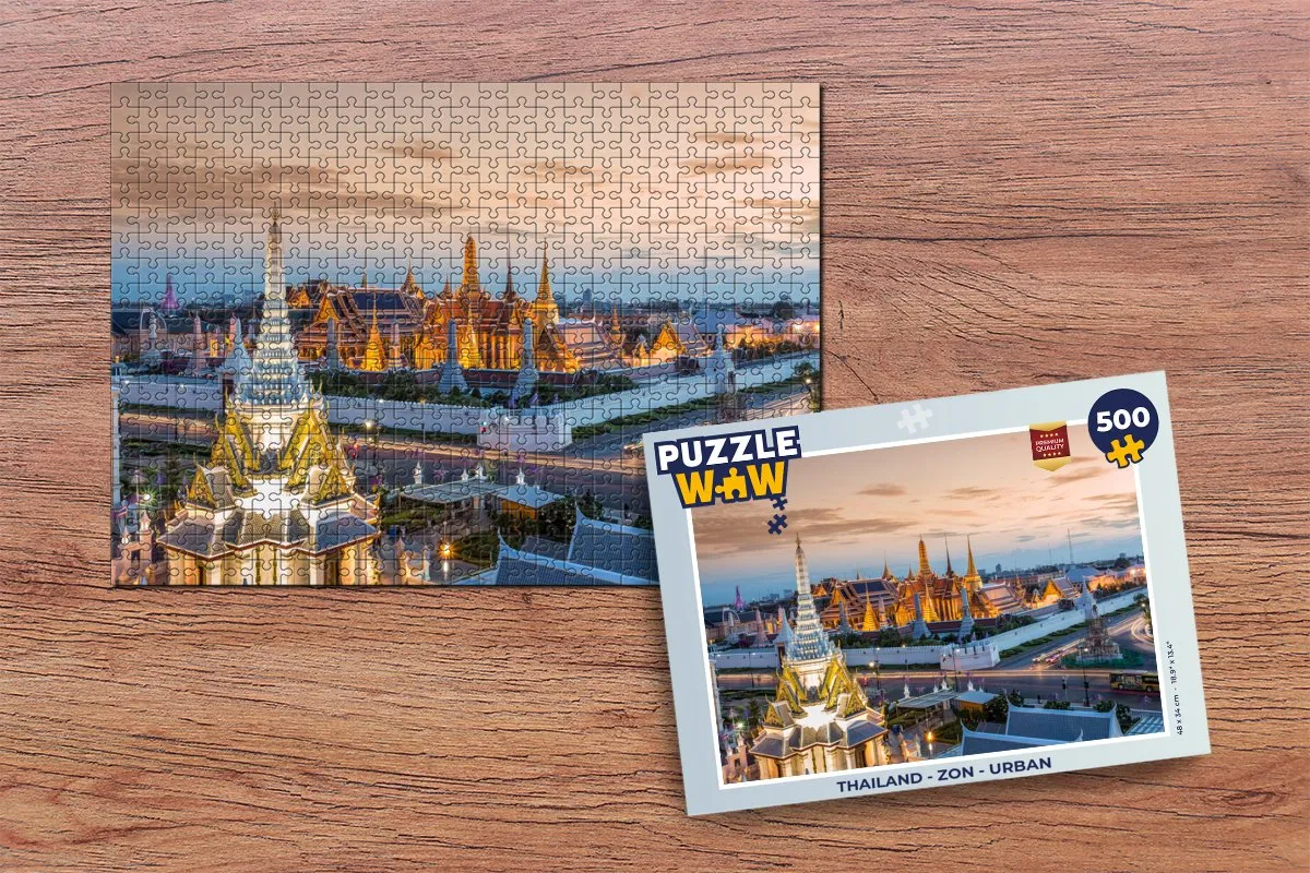 PuzzleWow Thailand Urban Legpuzzel 500 Stuks - Multicolor