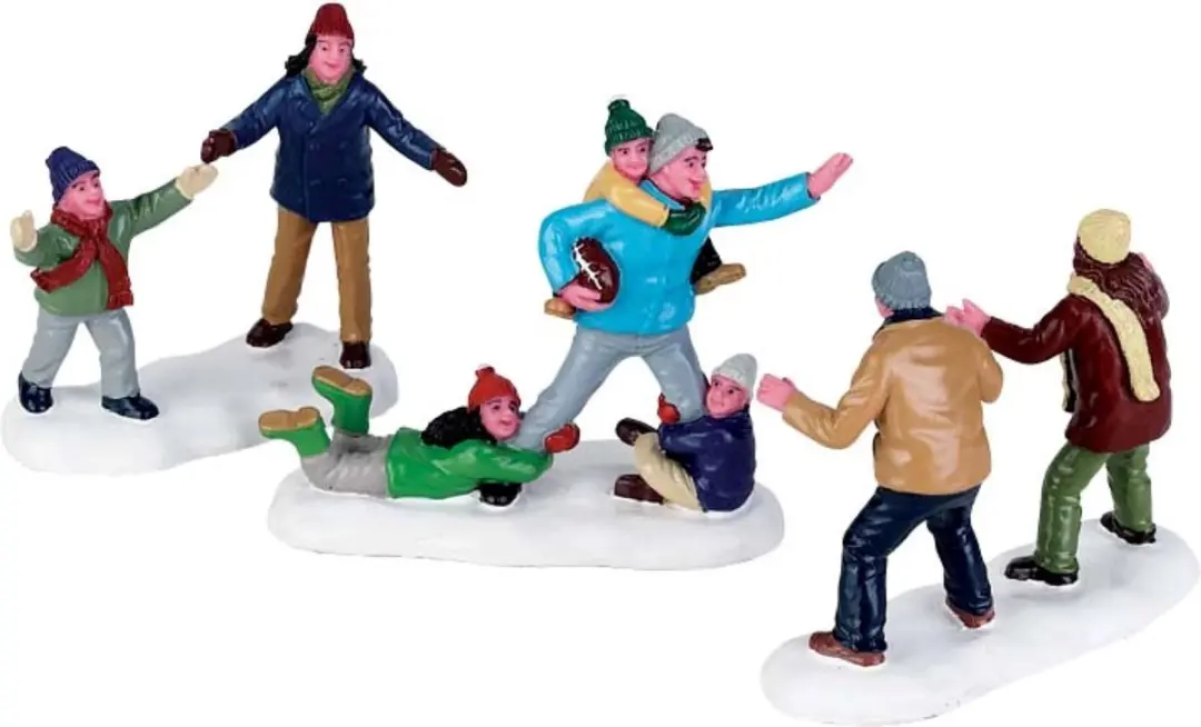 Lemax Family Football Set 3 Stuks