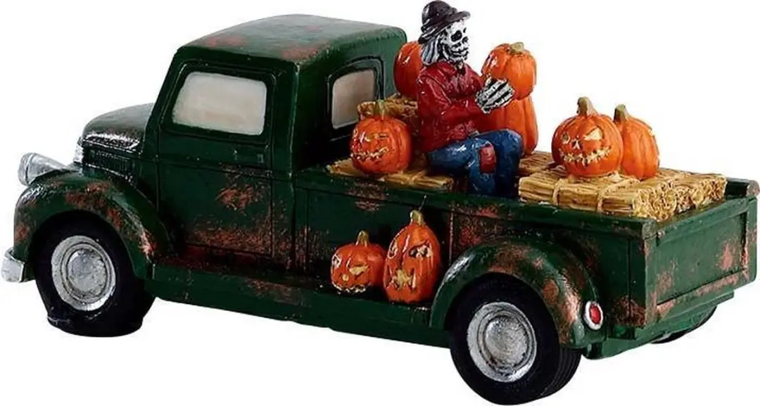 Lemax Pumpkin Pickup Truck Kersthuisje