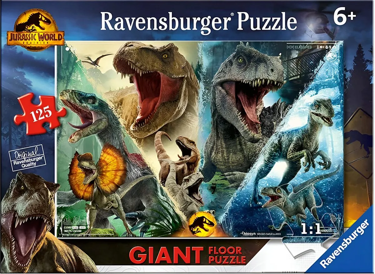 Ravensburger Reuze Jurassic World Domination Puzzel - 125 Stuks - Veelkleurig
