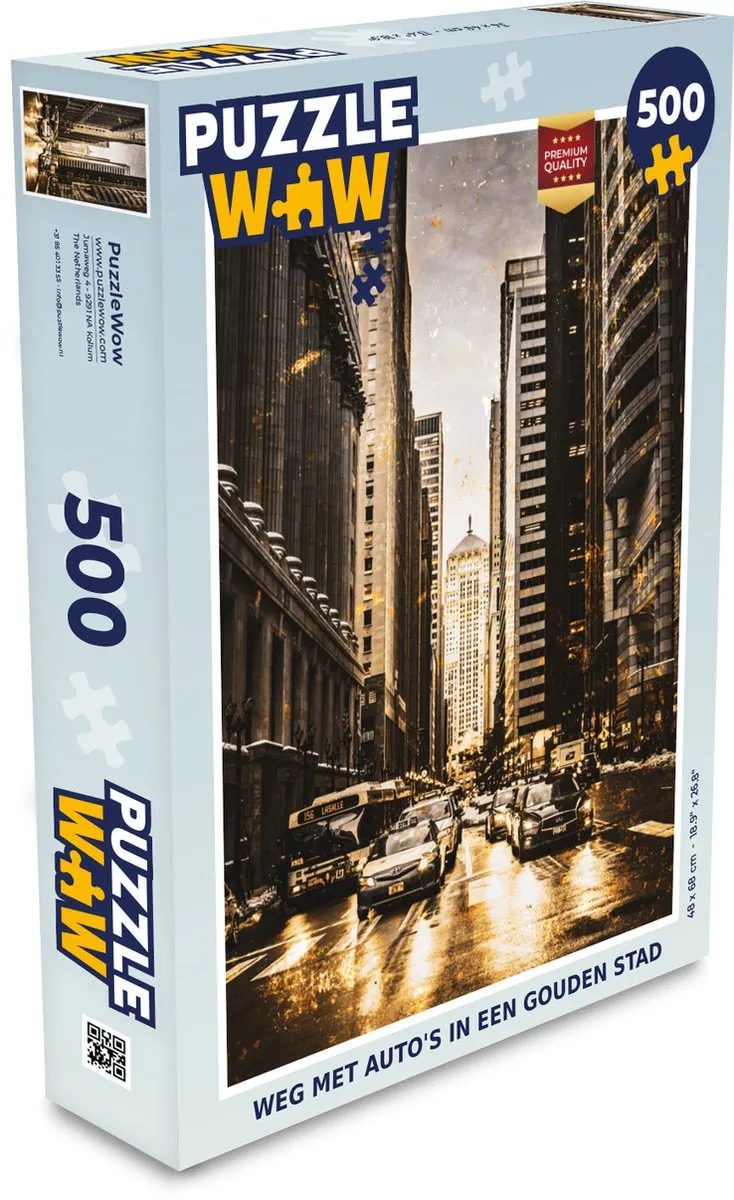 PuzzleWow Auto Legpuzzel 500 Stuks