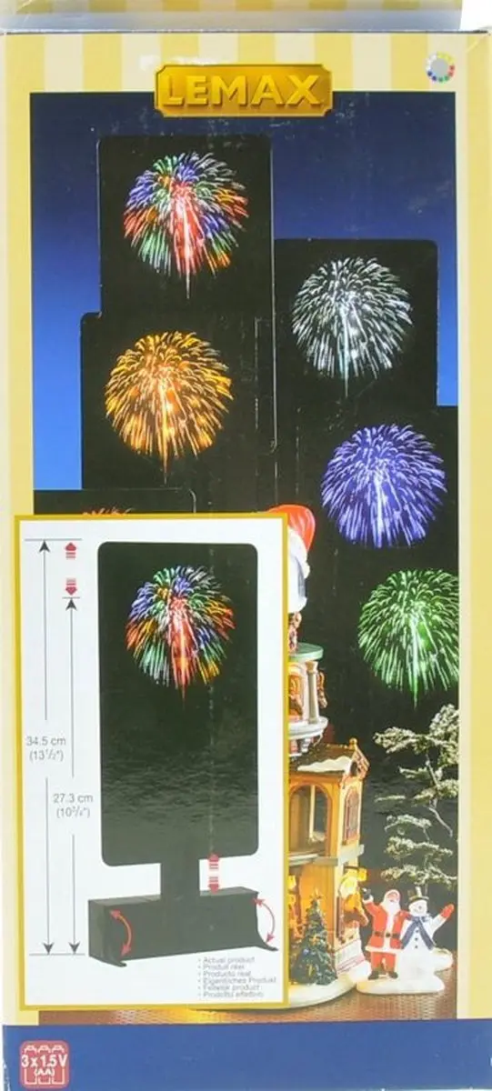 Lemax Multi-Color Fireworks Verlicht Accessoire - Animatie