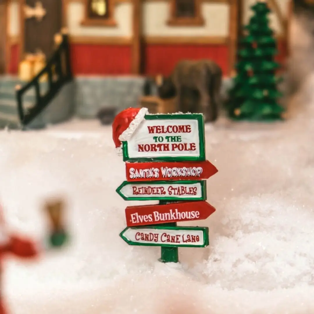Lemax North Pole Signs - Neutraal