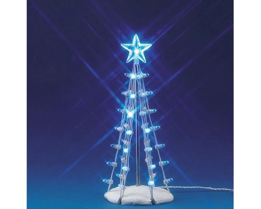 Lemax Lighted Silhouette Tree - Blauw M