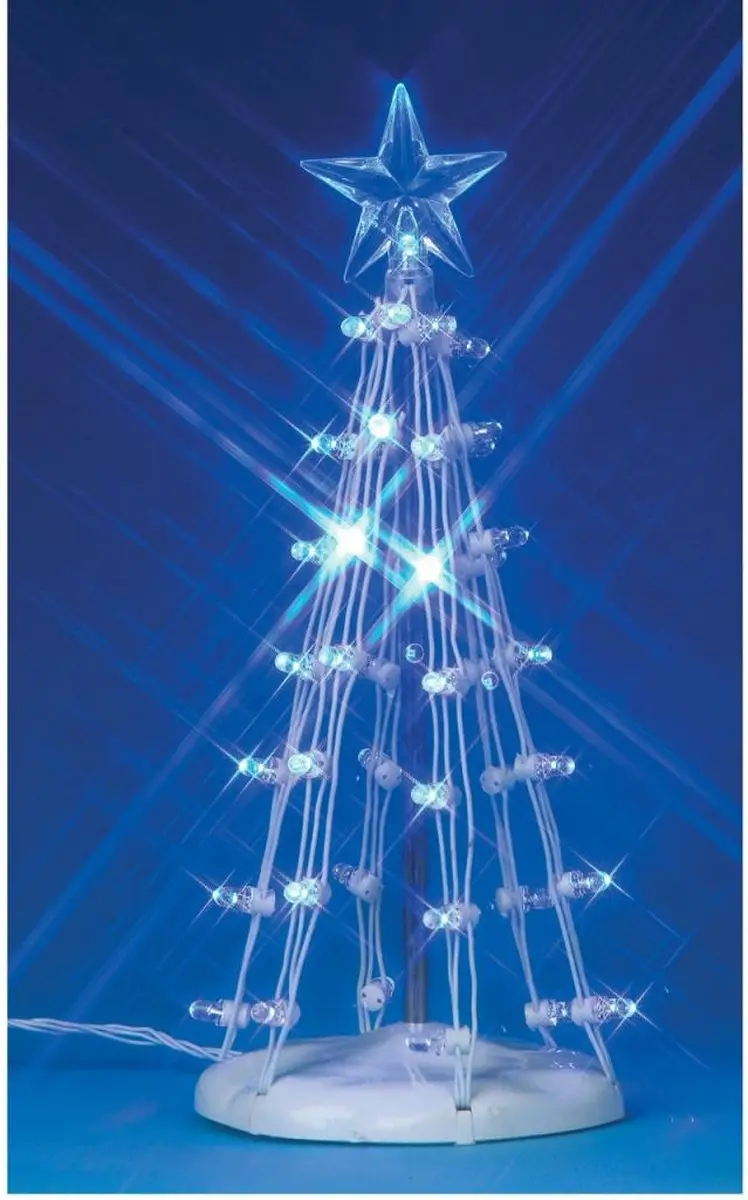 Lemax Lighted Silhouette Tree - Blauw M