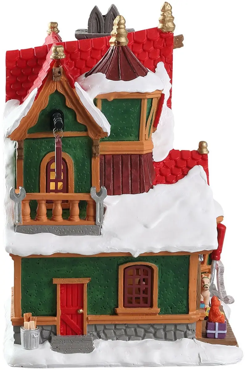 Lemax Kerstdorp The Elf Workshop - Met verlichting - Neutraal