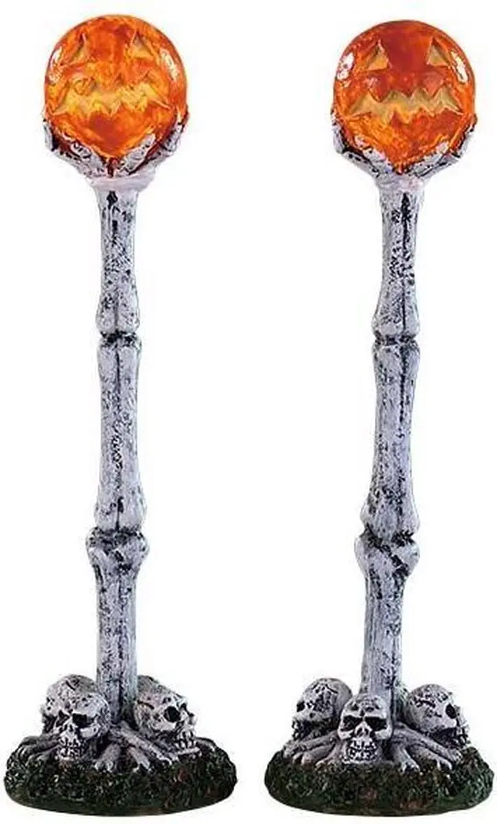 Lemax Lighted Lantern Bone Post
