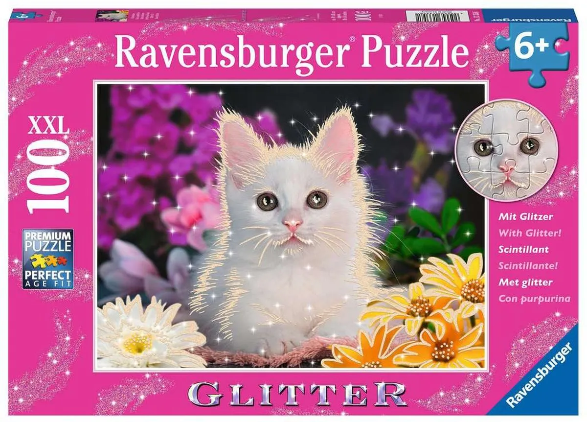 Ravensburger Schitterend Katje Legpuzzel 100 XXL Stukjes - Multicolor