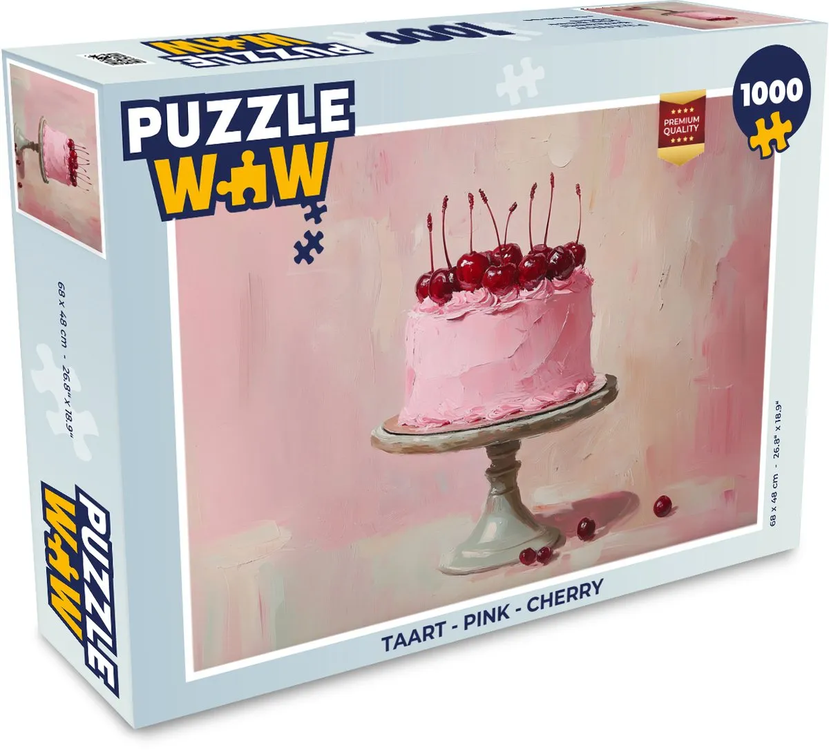 PuzzleWow Taart Legpuzzel 1000 Stuks