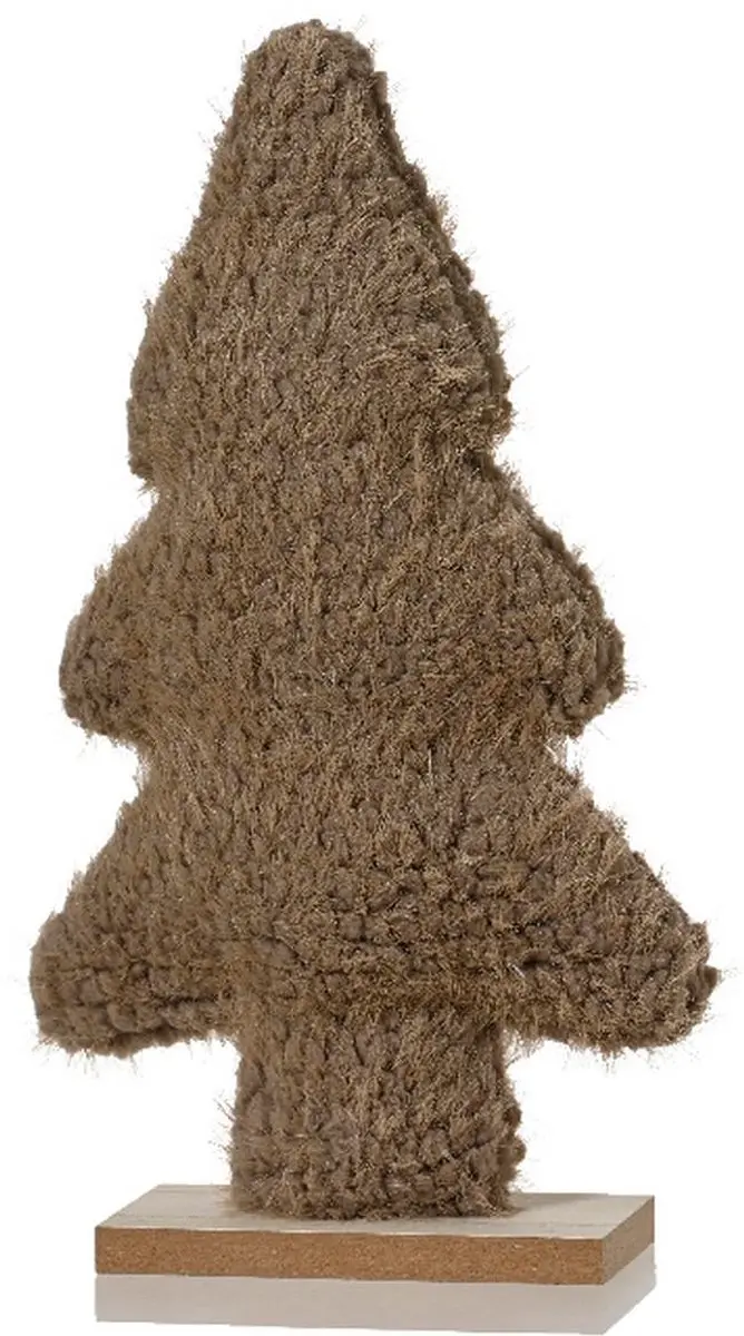 Kaemingk decoratieve kerstboom taupe 23 cm polyester