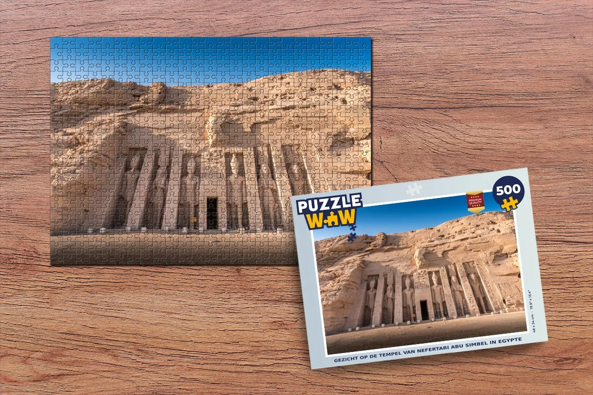 PuzzleWow Legpuzzel Abu Simbel 500 Stuks