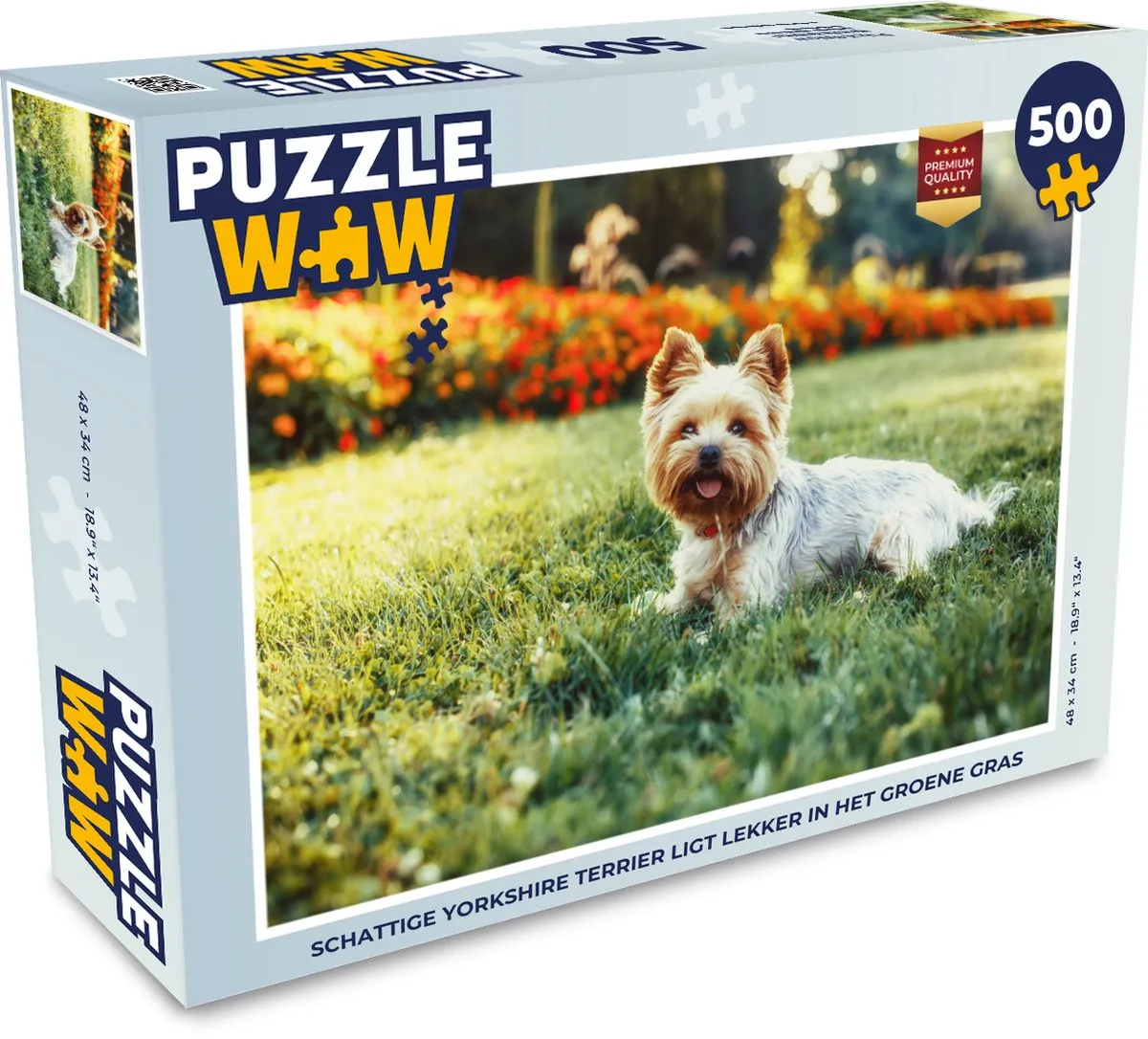PuzzleWow Yorkshire Terrier Legpuzzel 500 Stuks