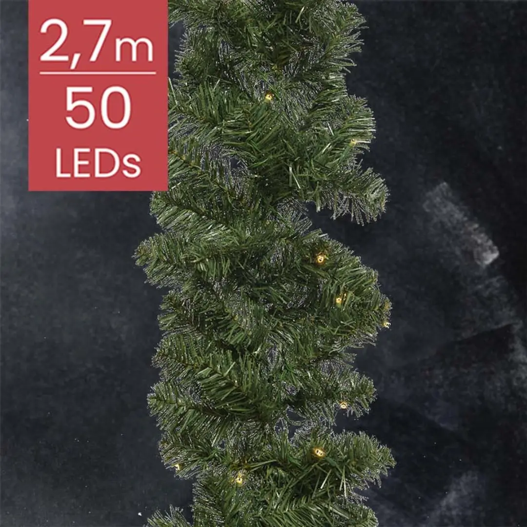 Everlands Guirlande groen 270cm lang