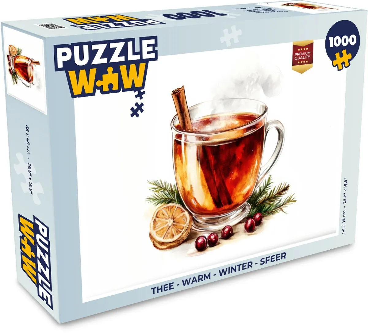 PuzzleWow Winter Thee Legpuzzel 1000 Stuks