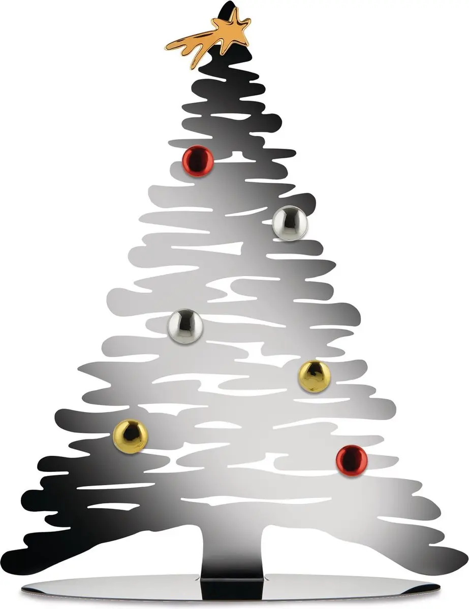 Alessi kerstboom Bark rvs 45 cm