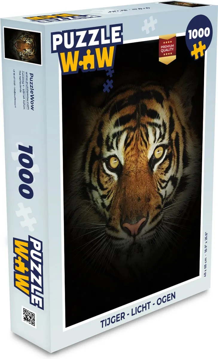 PuzzleWow Tijger Legpuzzel 1000 Stuks