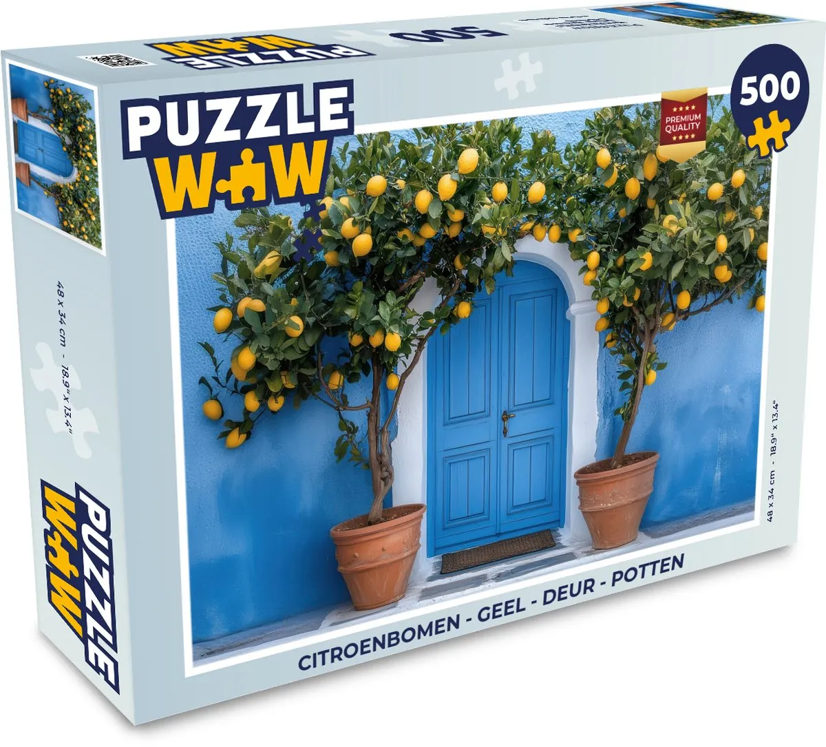 PuzzleWow Citroenbomen Legpuzzel 500 Stuks