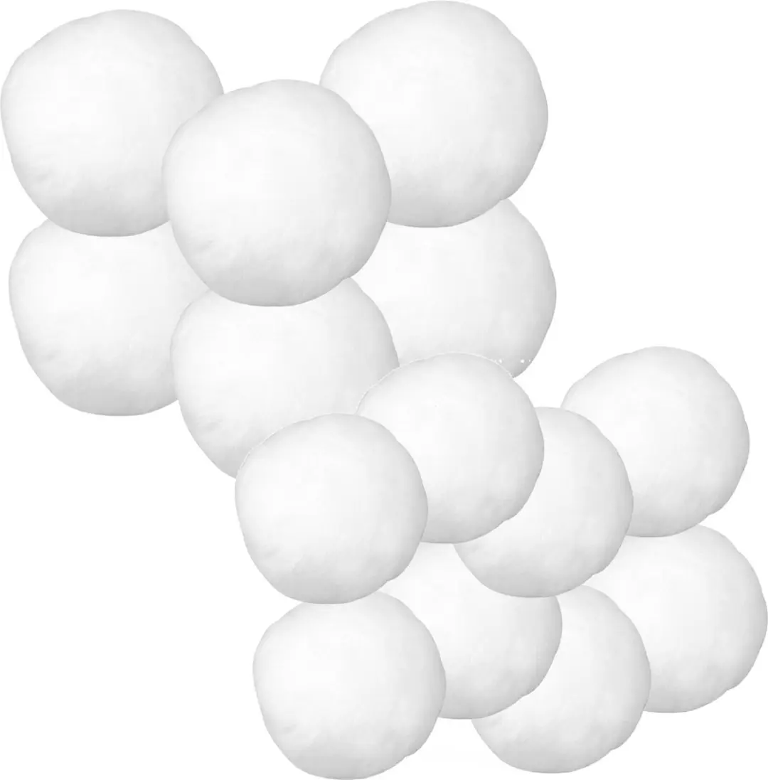 Witte decoratie sneeuwballen set van 56x stuks in 6 en 7.5 cm