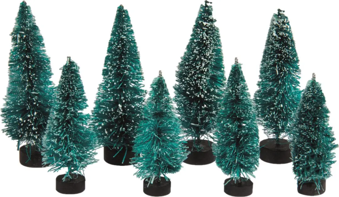 Rayher hobby kerstdorp boompjes/kerstboompjes