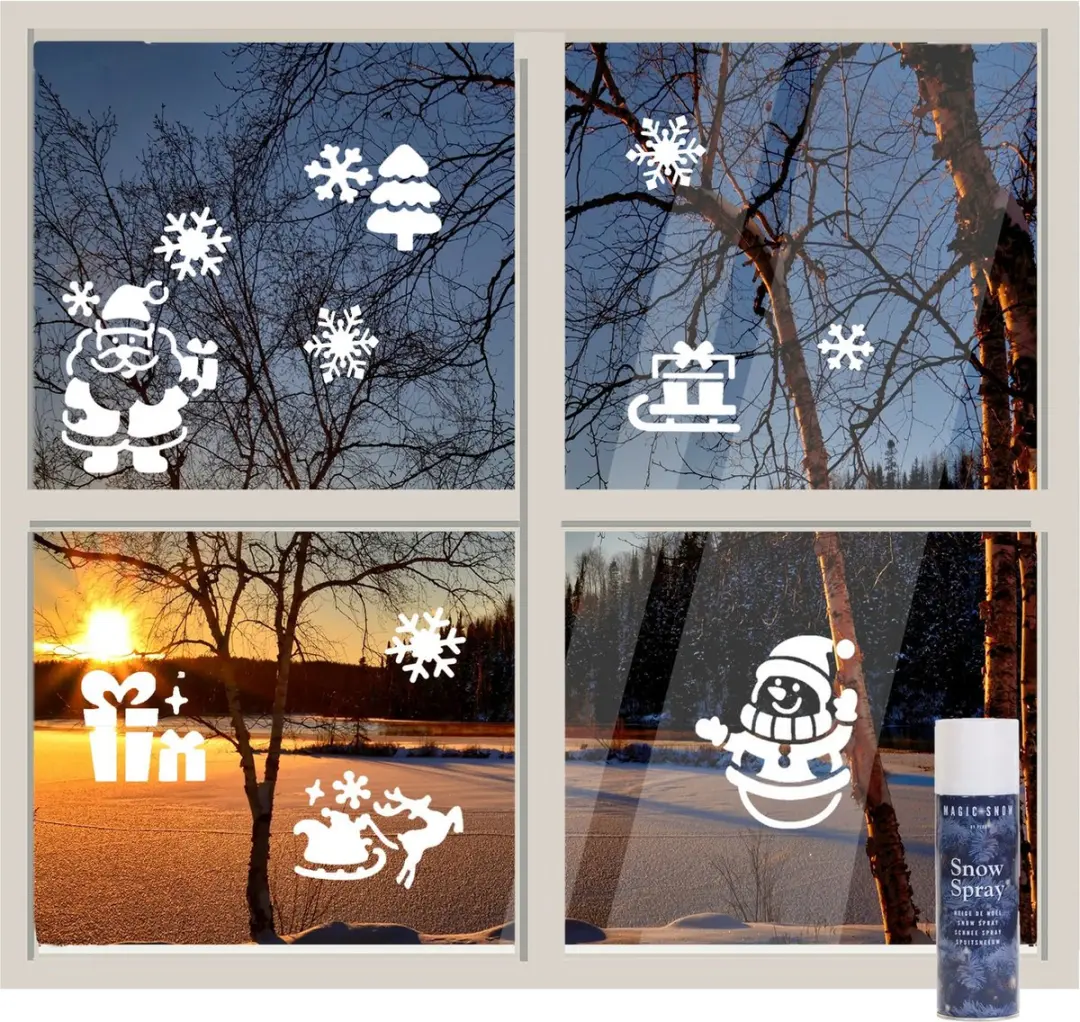 Decoris Kerst raamsjablonen