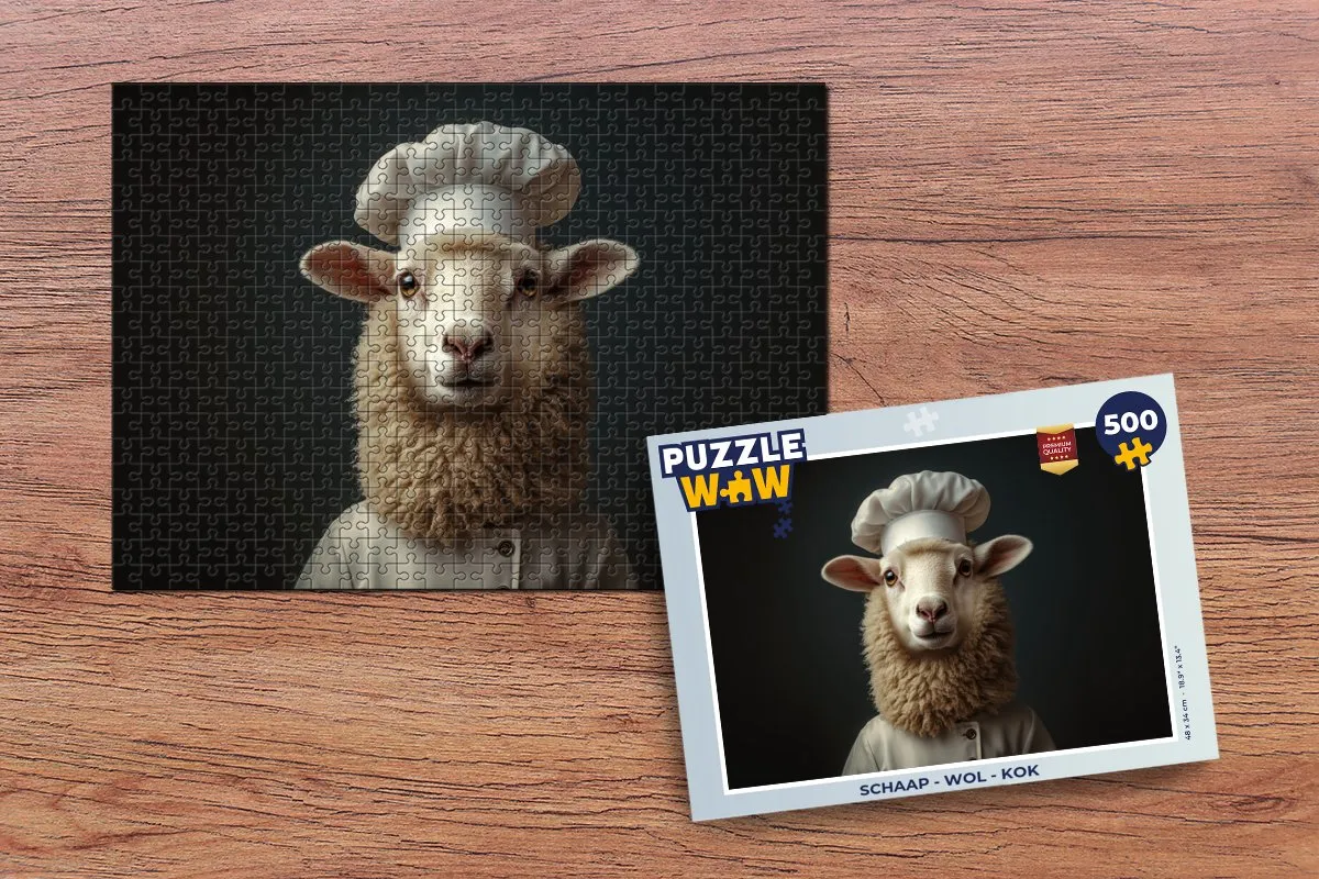 PuzzleWow Schaap & Kok Legpuzzel 500 Stuks