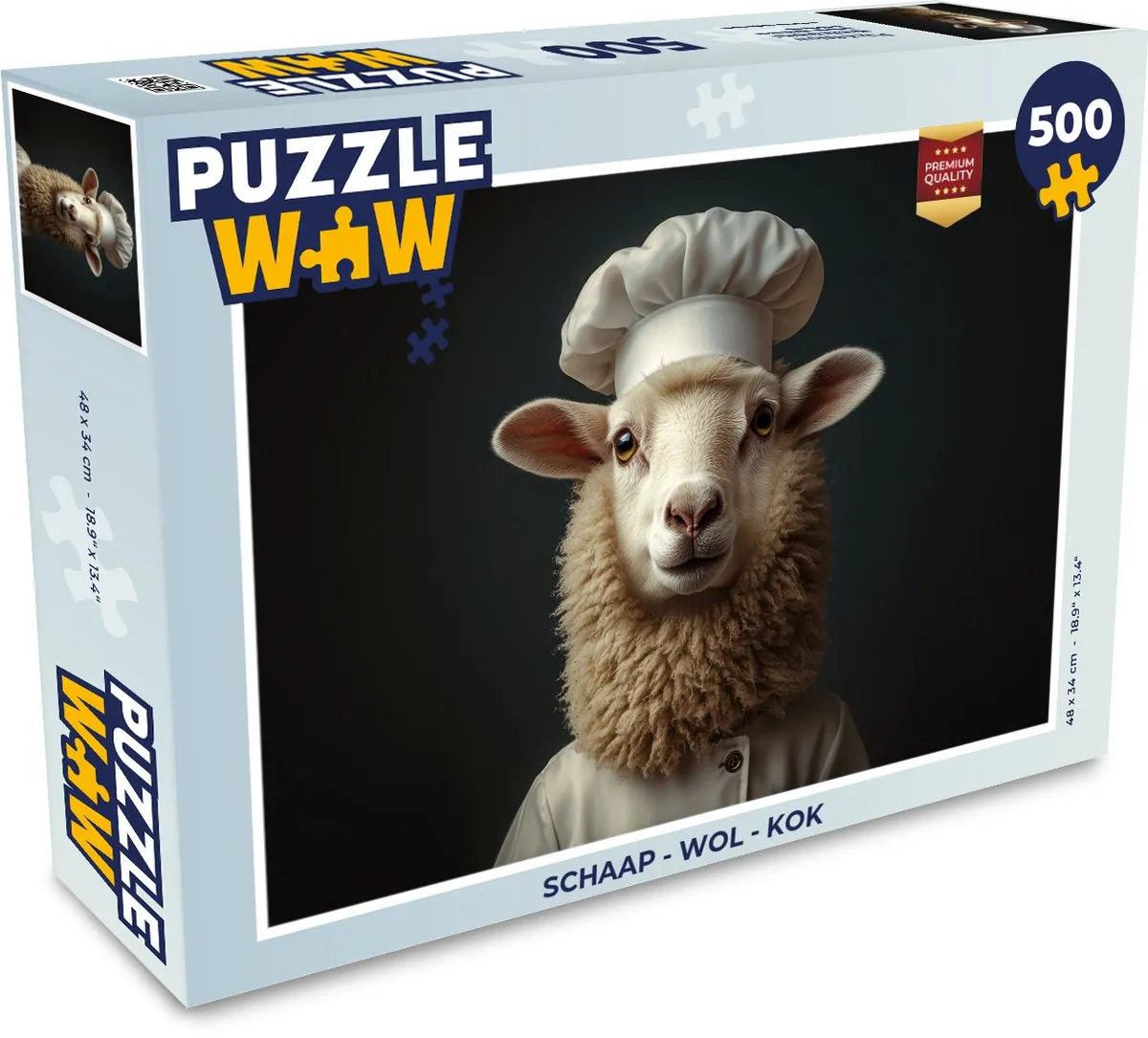 PuzzleWow Schaap & Kok Legpuzzel 500 Stuks
