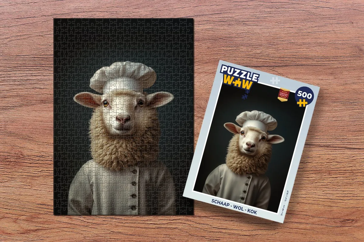 PuzzleWow Schaap & Kok Legpuzzel 500 Stuks