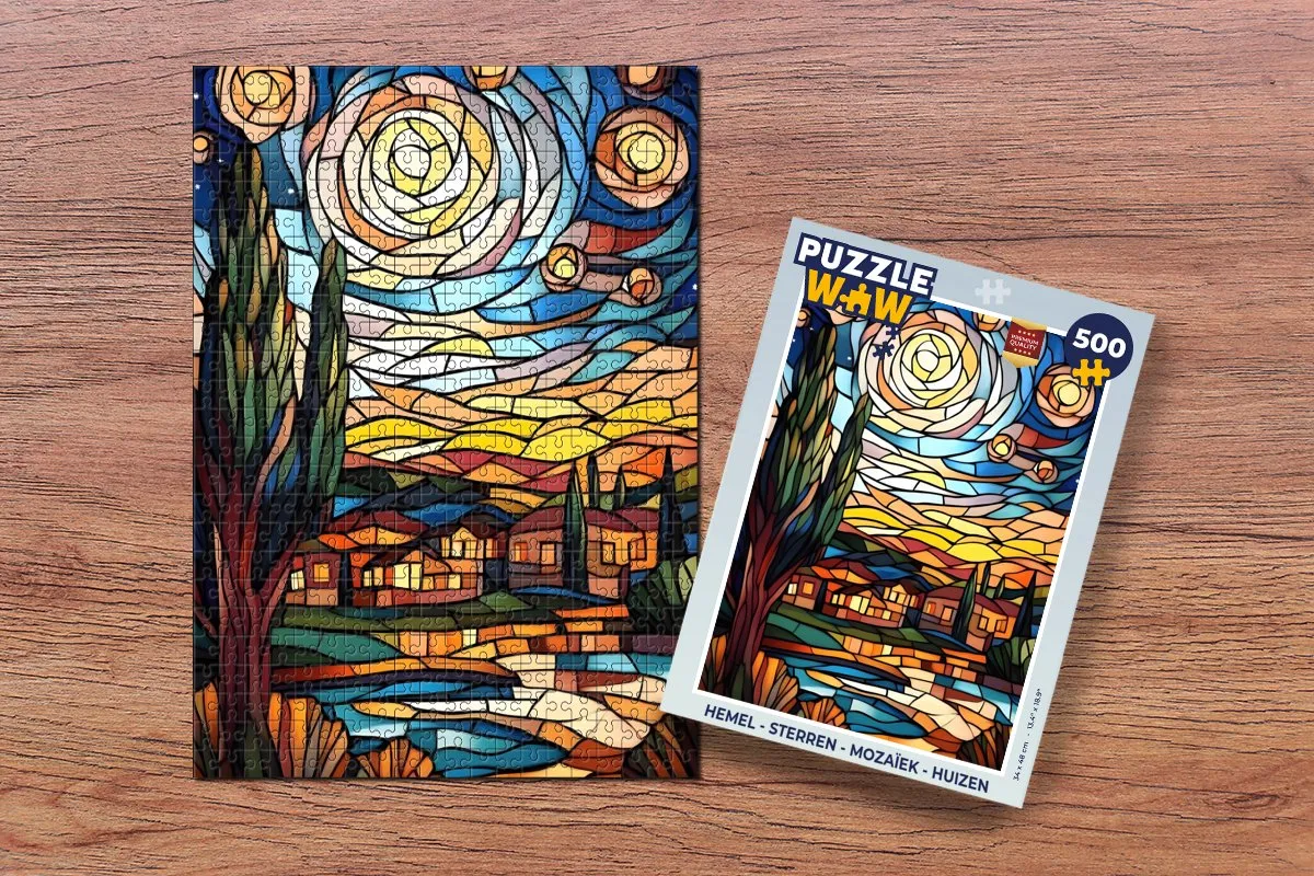 PuzzleWow Hemel Sterren Mozaïek Legpuzzel 500 Stuks