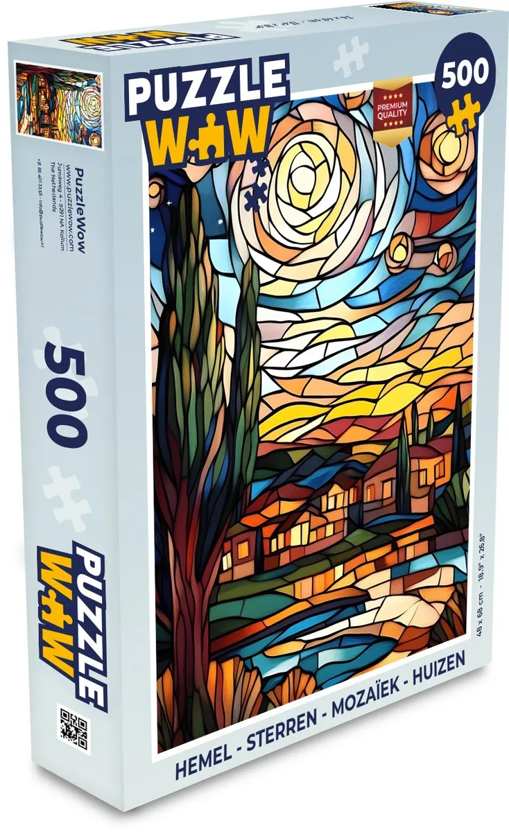 PuzzleWow Hemel Sterren Mozaïek Legpuzzel 500 Stuks