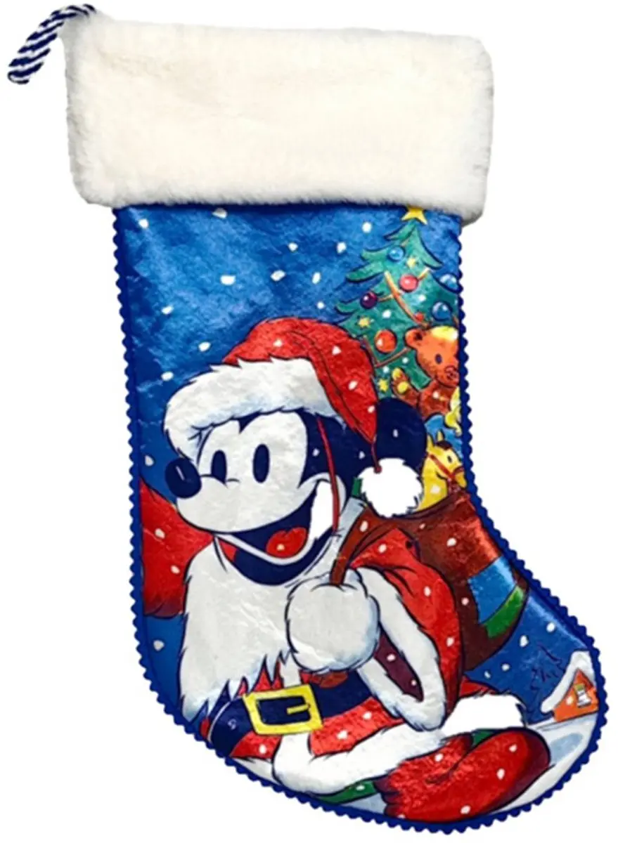 Disney kerstsok Mickey blauw