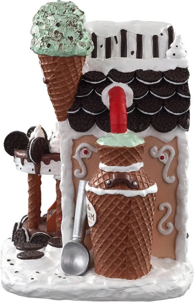 Lemax Cookies 'N Cream Creamery Verlicht Gebouw