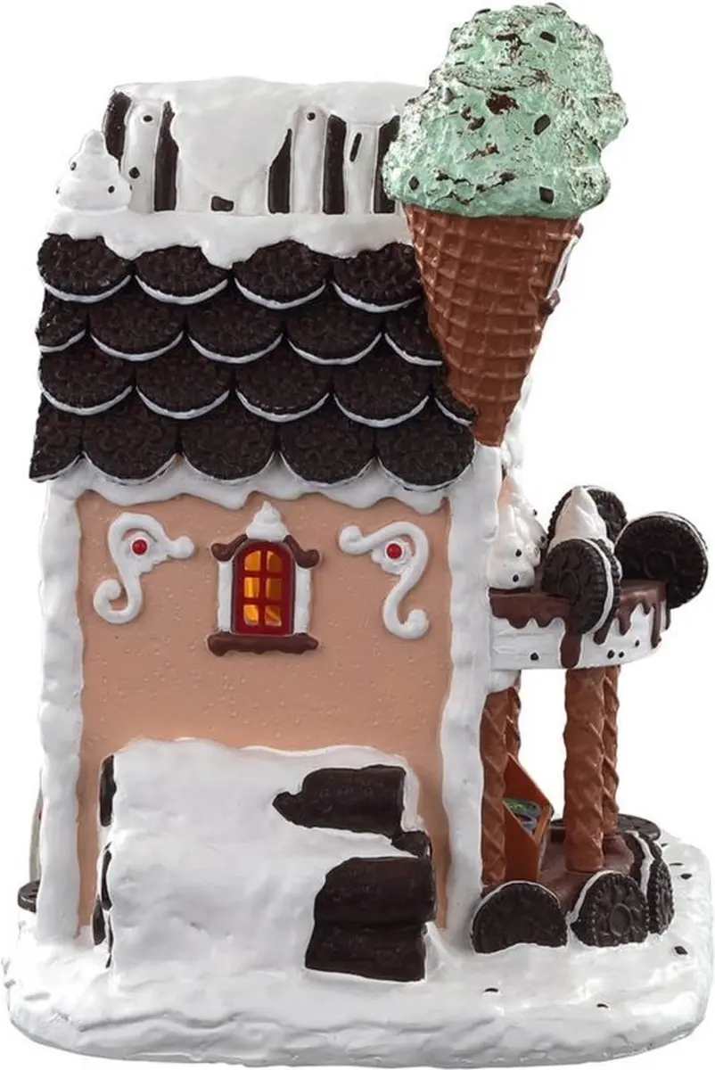 Lemax Cookies 'N Cream Creamery Verlicht Gebouw