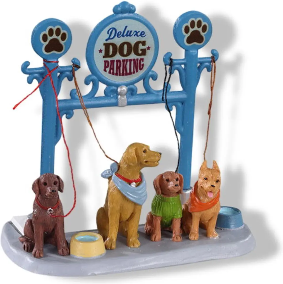 Lemax Dog Parking Kersthuisje - Neutral