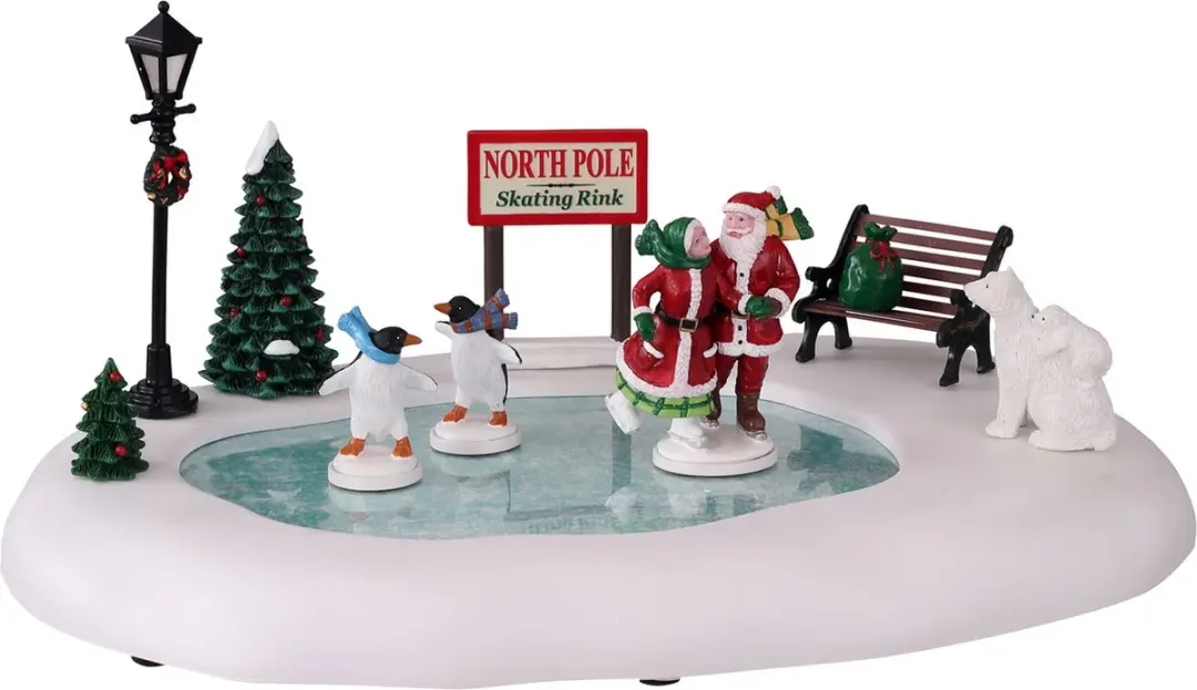 Lemax North Pole Skating Rink Figuur