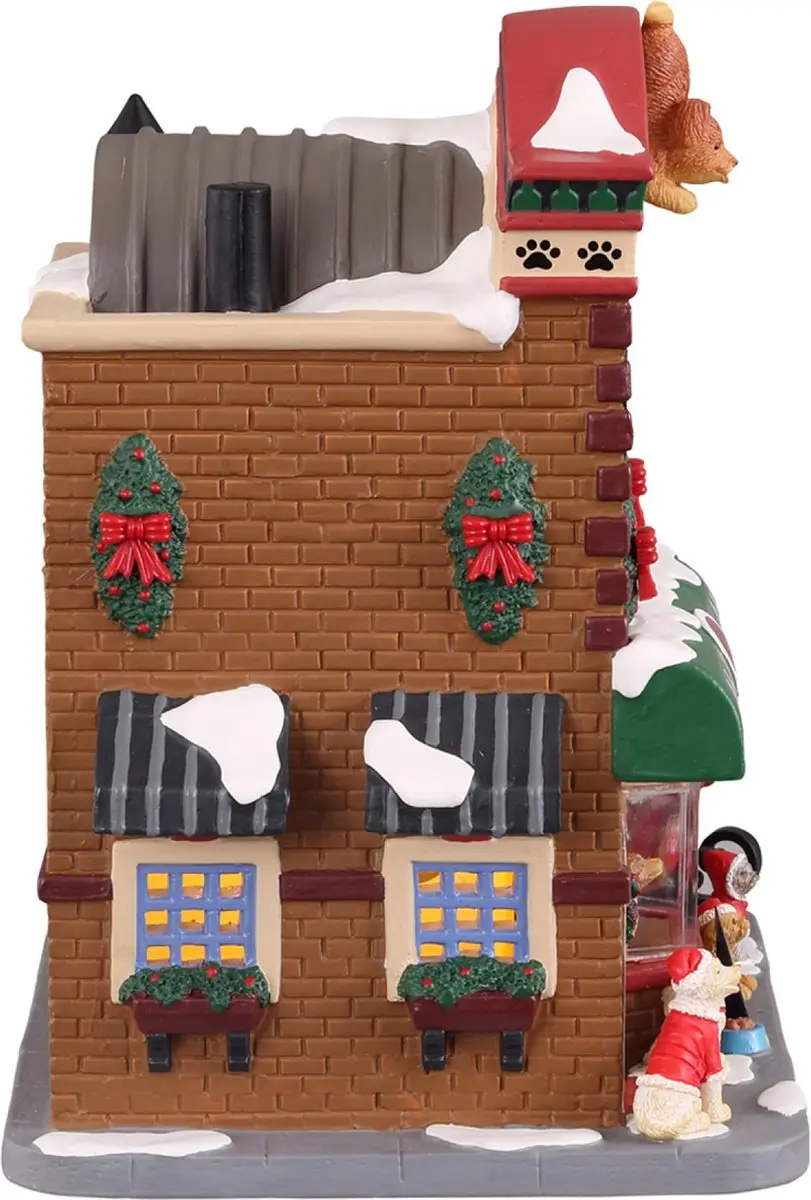 Lemax Meet Santa Paws Verlicht Gebouw - Meerkleurig