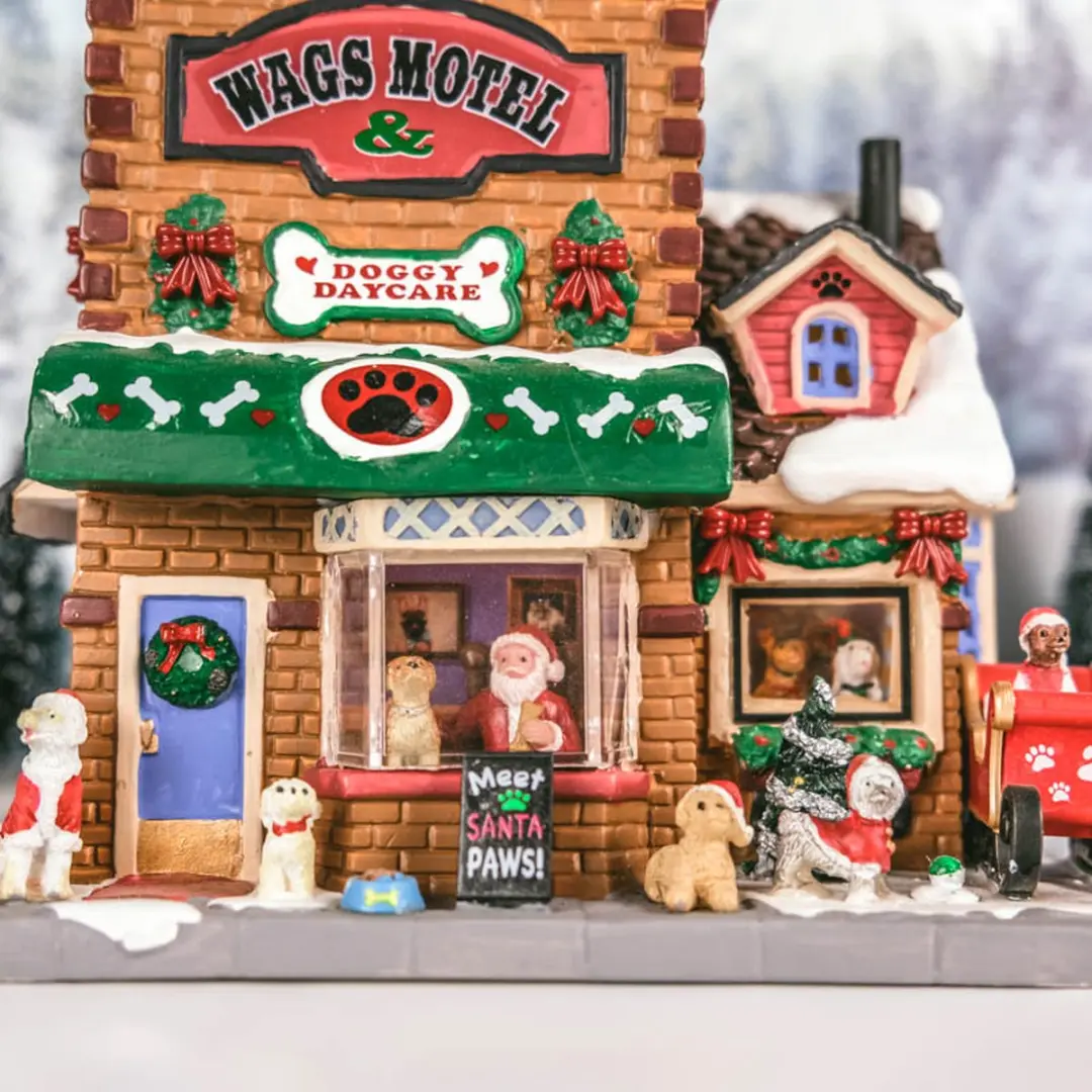 Lemax Meet Santa Paws Verlicht Gebouw - Meerkleurig - afbeelding 6 van 6
