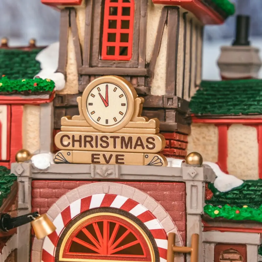 Lemax Santa's Reindeer Stables Verlicht Gebouw - 1 Stuks - Meerkleurig - afbeelding 6 van 6