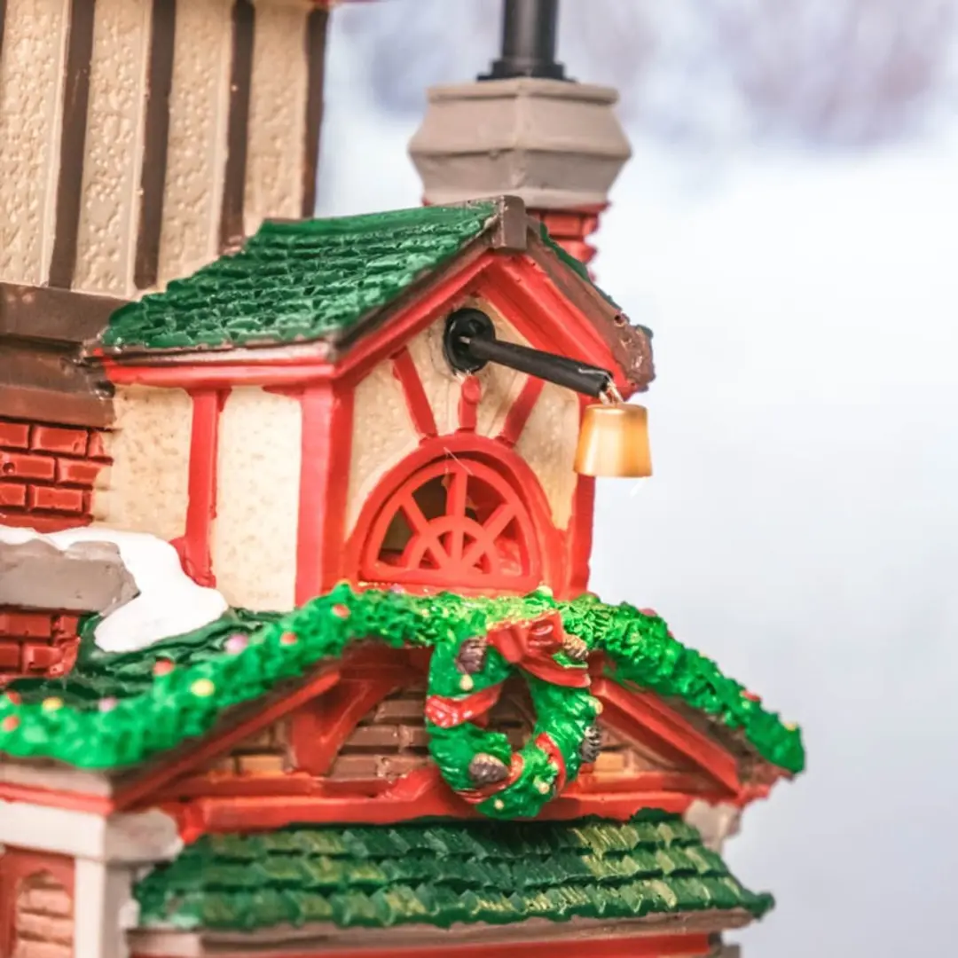 Lemax Santa's Reindeer Stables Verlicht Gebouw - 1 Stuks - Meerkleurig