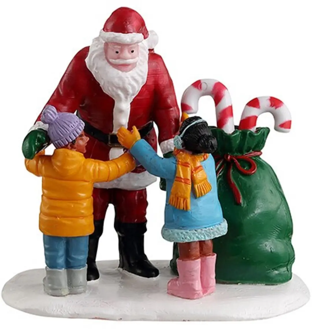 Lemax Santa Gets A Hug