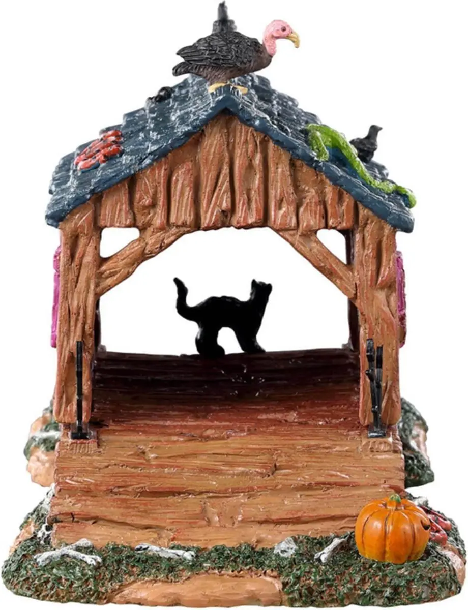 Lemax Spooky Town Creepy Covered Bridge - Mix