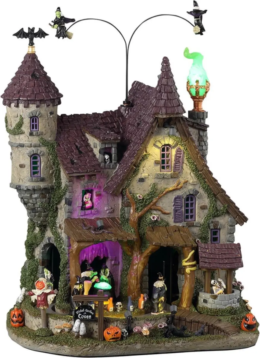 Lemax Spooky Town Wicked Garden Coven
