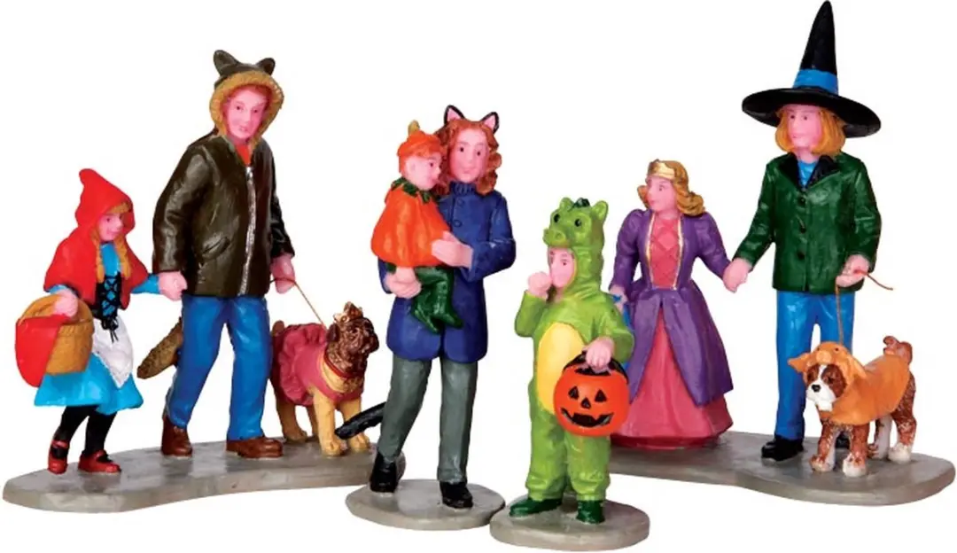 Lemax Trick Or Treating Fun Kersthuisjes Set