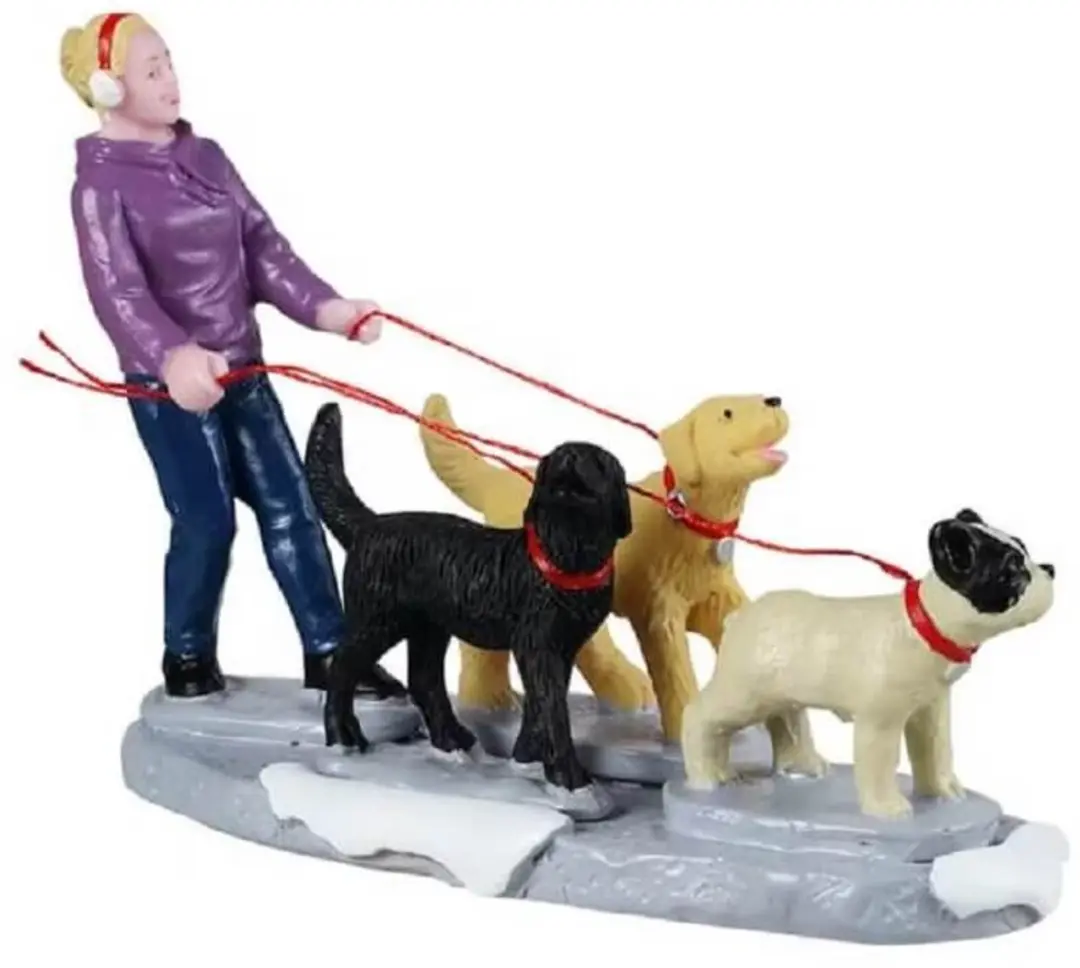 Lemax Dog Walker