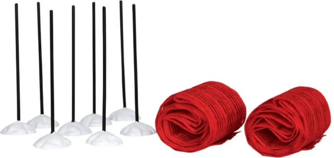 Lemax Ski Racing Net - 10 Stuks - Kersthuisjes & Kerstdorpen