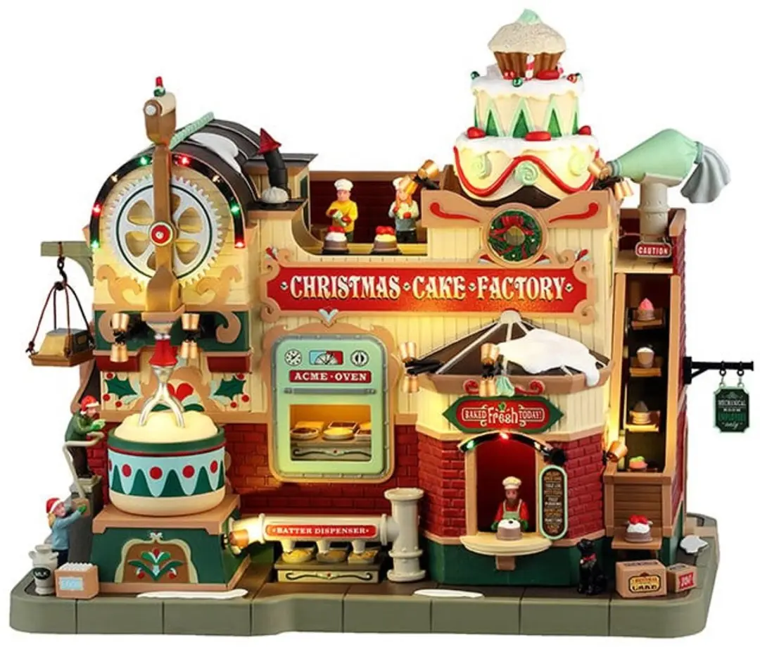 Lemax Christmas Cake Factory Verlichte Sights & Sounds - Meerkleurig - afbeelding 6 van 6