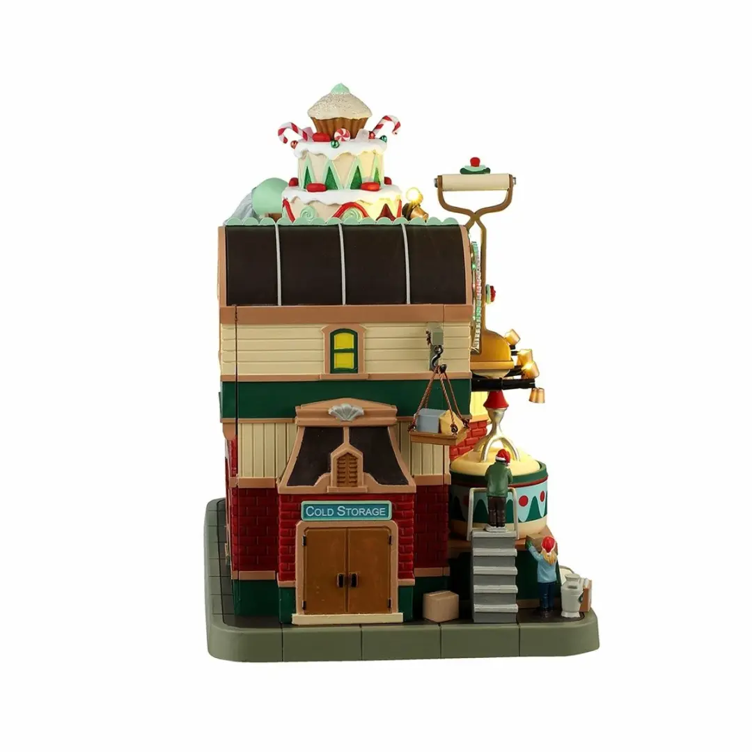 Lemax Christmas Cake Factory Verlichte Sights & Sounds - Meerkleurig