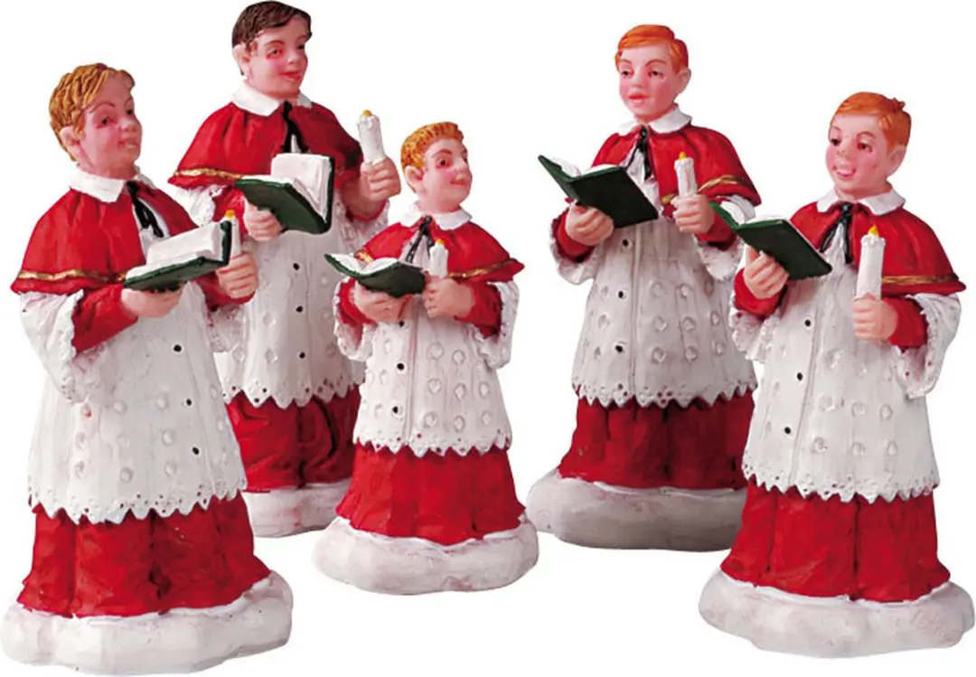 Lemax The Choir Kersthuisjes Set - 5 Stuks - Neutraal