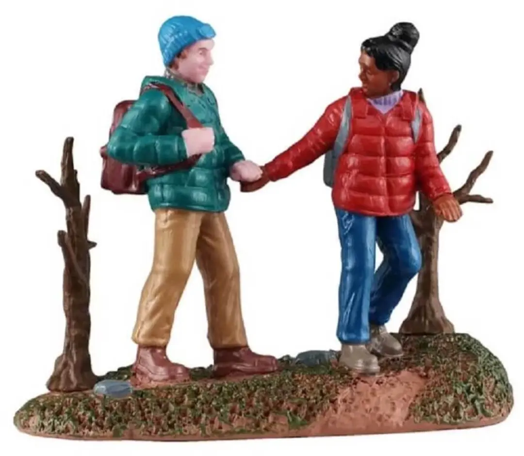 Lemax Hiking Couple